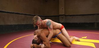 Blonde sucking dick and pounding the guy