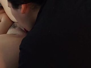 LESBIAN my horny stepsister comes to me and fucks me