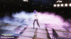 Akali gets railed in a sexy LoL-themed MMD animation