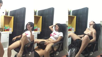 my hot friend asks me to have sex in the office.