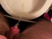 Beat my dick, pissed and cum started dripping