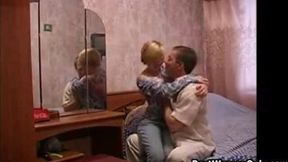 Hot Blonde Russian Girl Sex With Old Man In Her Room