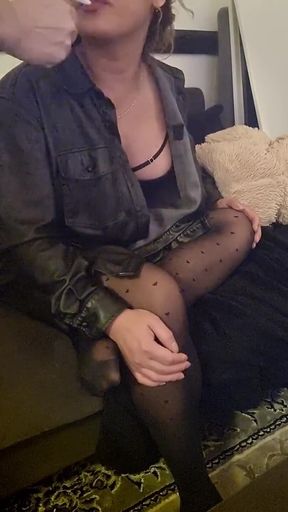 Leather Shirt Smoking