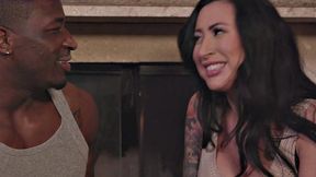 A tattooed MILF cheat & get stretched by a BBC while getting a kiss