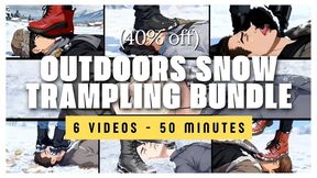 [50min] Boots Face Trampling in Snow Bundle - Nataly's Winter Domination Collection