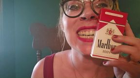 A Smokers Dirty Nicotine Mouth