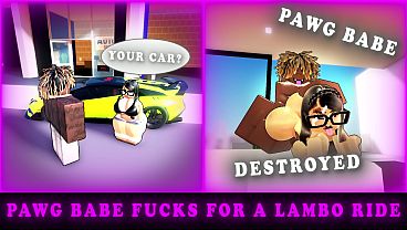 PAWG babe rides BBC for a sensual lambo ride
