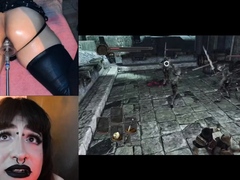 Watch brunette mistress toying her ass in fetish solo