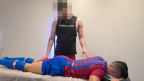 Massive Cumshot After Erotic Massage with Footballsoxjock