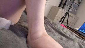 Dirty Miss Santa Gettin' Hot With A Powerful Vibrator In First Person View