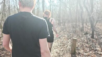 Polish. Two guys take a hitchhiker to the woods and fuck her hard while she sucks dick.