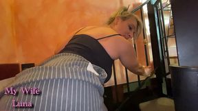 of course cleaning with your ass out is a great show to see