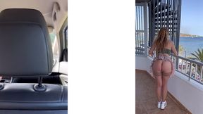 oops dans le taxi nous menant a l appartement