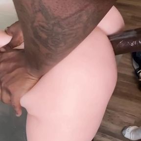 BIG BLACK COCK FUCKS AND CUMS ALL OVER SEX DOLL!!