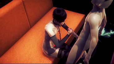 Yaoi Femboy - Kagesato Handjob a big dick - Sissy crossdress Japanese Asian Manga Anime Film Game Porn