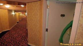 Eva Lin`s Tattooed TGirl: Big Boobs & High Heels Anal Assfucking!