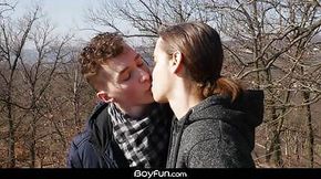 Twinks Jake Olsen And Johnny Polak Sucking Outside Then Fucking