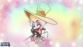 Alastor gagged and wrecked in Hazbin Hotel's raw cartoon sex