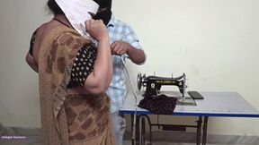 Telugu Neighbour Aunty's Wents Tailor Guy for Blouse Measorments After Fucking with Them Hardly