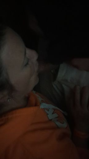 Iowa cumslut sucking strangers off at porn store