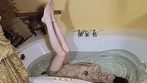 Nude Leg Stretching In The BathTub - PART 2 (SD 720p WMV)