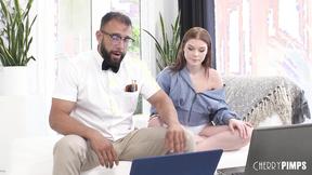 ”Petite Redhead Katerina DeVille Needs Tech Support Help & Gets Screwed Hardcore”