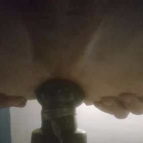 Big Dildo Into Her Ass Whole