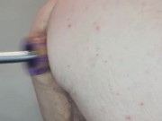 Fuck Machine with unicorn horn in my ass. doggy style. nz kiwi bear