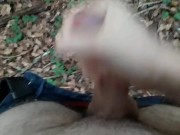 Je me branle dans les bois en sortant du bus pour ses salopes