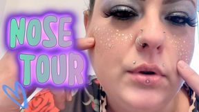 Ultimate Nose and Nostril Worship Tour | Glitter Freckles, Pierced Nose Close-Up and Intimate Up-Close