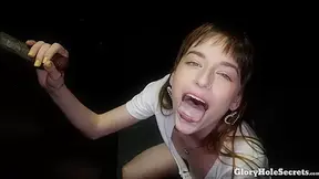Lana's First Gloryhole Video, Scene #01