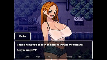 Secret Relationship with Subordinate’s Cocky Gal Wife [ NTR Hentai Game PornPlay ] Ep.2 discipline her naked body in the public park