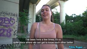 Public Agent - Amateur Keira Flow Cant Wait to Swallow Cum