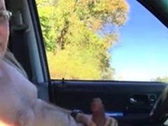 Daddy in the car play and cum