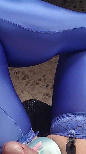 My Sissy Clitoris Comes Out of My Tight Satin Panties