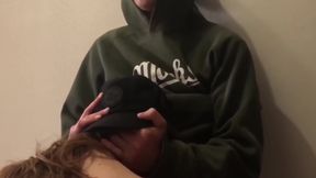 His First Blowjob - Sucking a Classmate's Cock