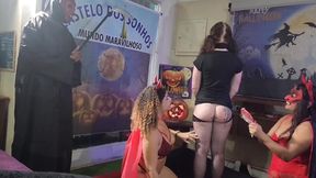 Halloween Party Ends in Sex with the Best Orgy