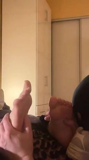 I Enjoy a Foot Massage and He Sniffs My Shoes