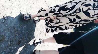 Walk with grandma in Birkenstocks