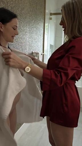 Mercedes Mac and Cory Chase in Gold Digging Step Daughter and Step Mom