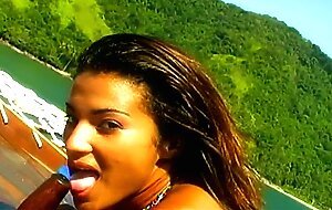 The sexy Claudia Bella gets fucked between the rocks in his ass