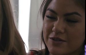 Aiden Ashley and Kendra Spades inserts dildo in their tribbing pussy