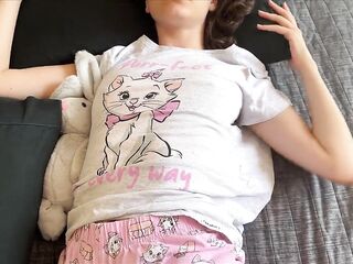 I discovered a cute baby angel with her twat moist during the time that dreaming