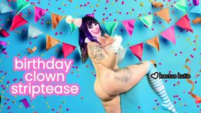 birthday clown striptease