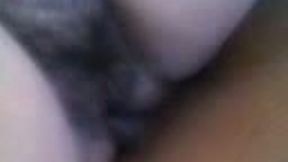 Risky penetration of my fat wife's filthy hairy twat