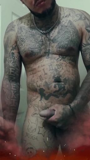 young Sexy Colombian Latino boy shaking penis and ass