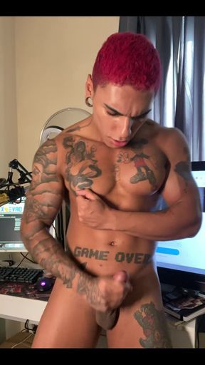 Playing with My Dick and Cum