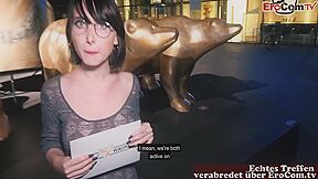 German Skinny Petite College Teen 18+ At First Porn Casting