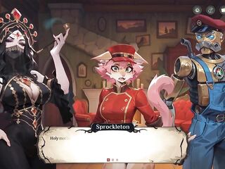 Hotel Tales SPOOKY MANGA Game Ep.5 GHOST bartender is TEASING COWGIRL style !