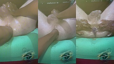 His ass is getting loose. 3rd time today fisting his ass